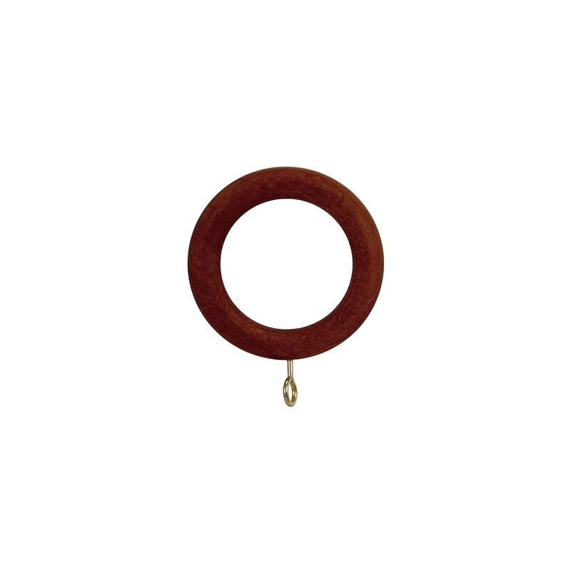 foto del prodotto anello in legno liscio con fibbia 40x60 mm. noce