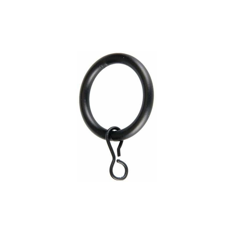 foto del prodotto anello in metallo nero per tende
