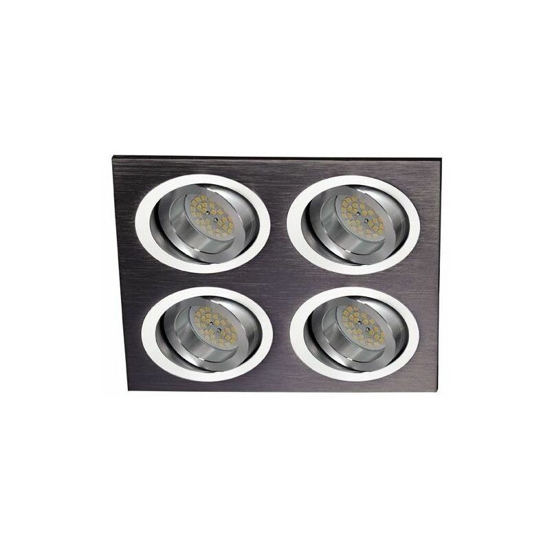 foto del prodotto anello incasso elio nero 4 luci cristalrecord 03 064 00 115