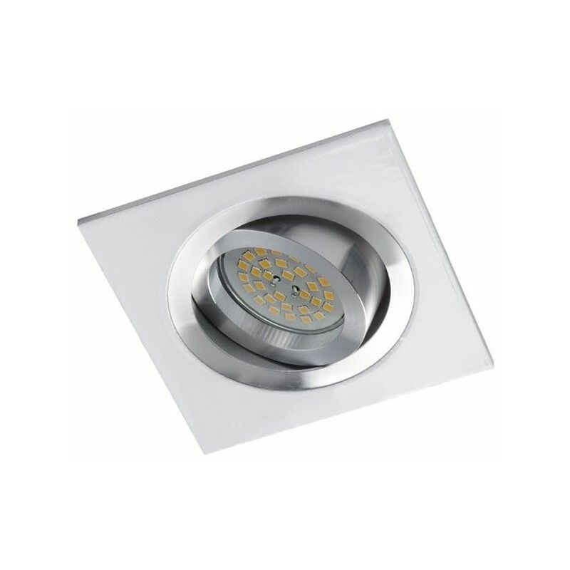 foto del prodotto anello incasso elio quadrato bianco alluminio cristalrecord 03 061 00 000