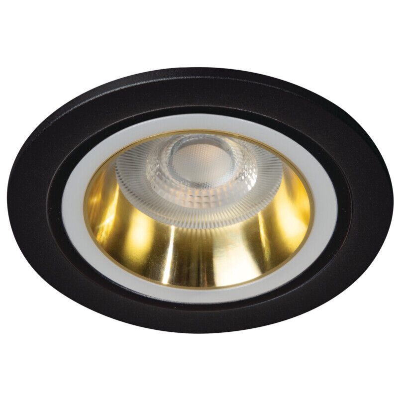 foto del prodotto anello spot incastrabile oro nero alluminio 90mm gu10 mr16