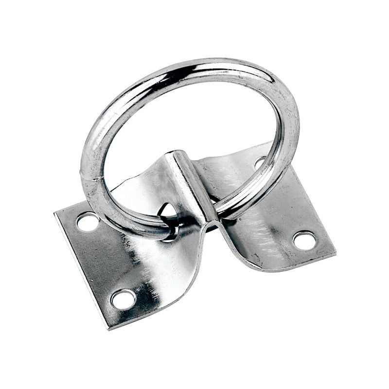 foto del prodotto anello zincato con piastra per box
