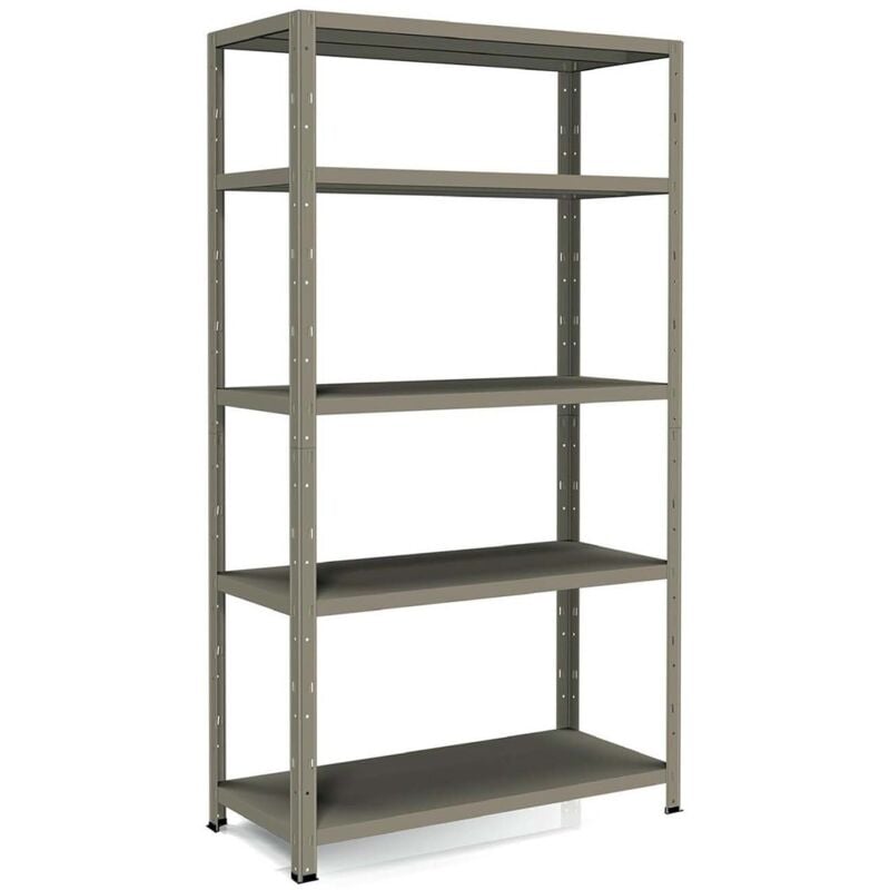 foto del prodotto anemos scaffale metallico ad incastro a 188 ripiani 120x50 h 188 cm colore zincato mod. crosser