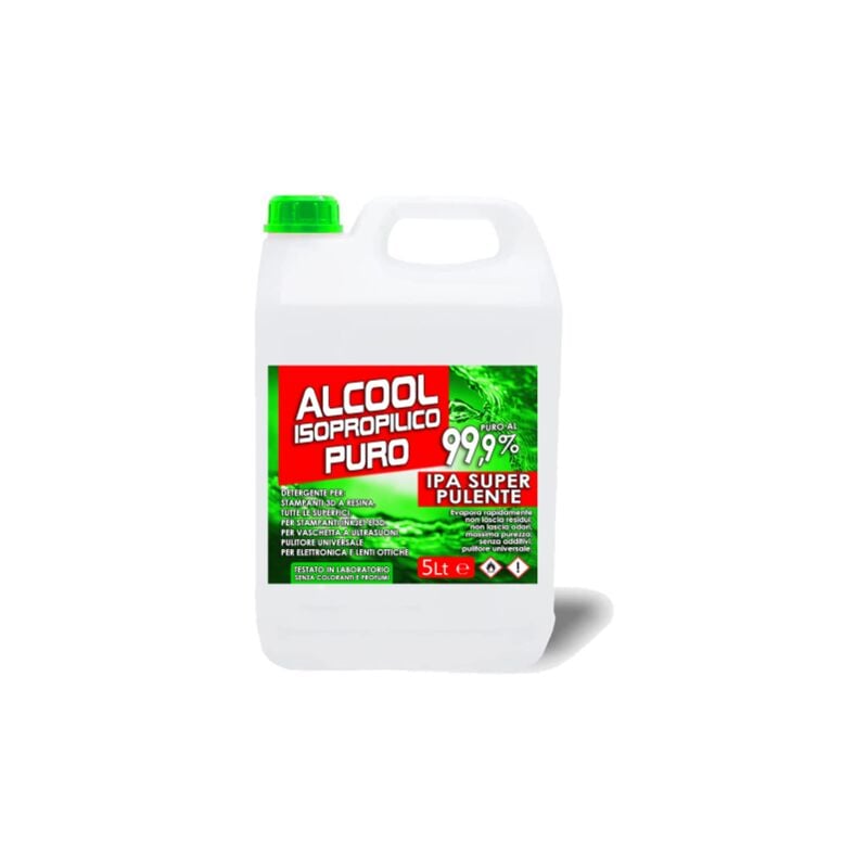 foto del prodotto anfel ipa 99.9 super pulente ipa clean, isopropanolo, alcool isopropilico, alcool puro al 99,9 , pulizia stampanti 3d, elettronica, detergente per
