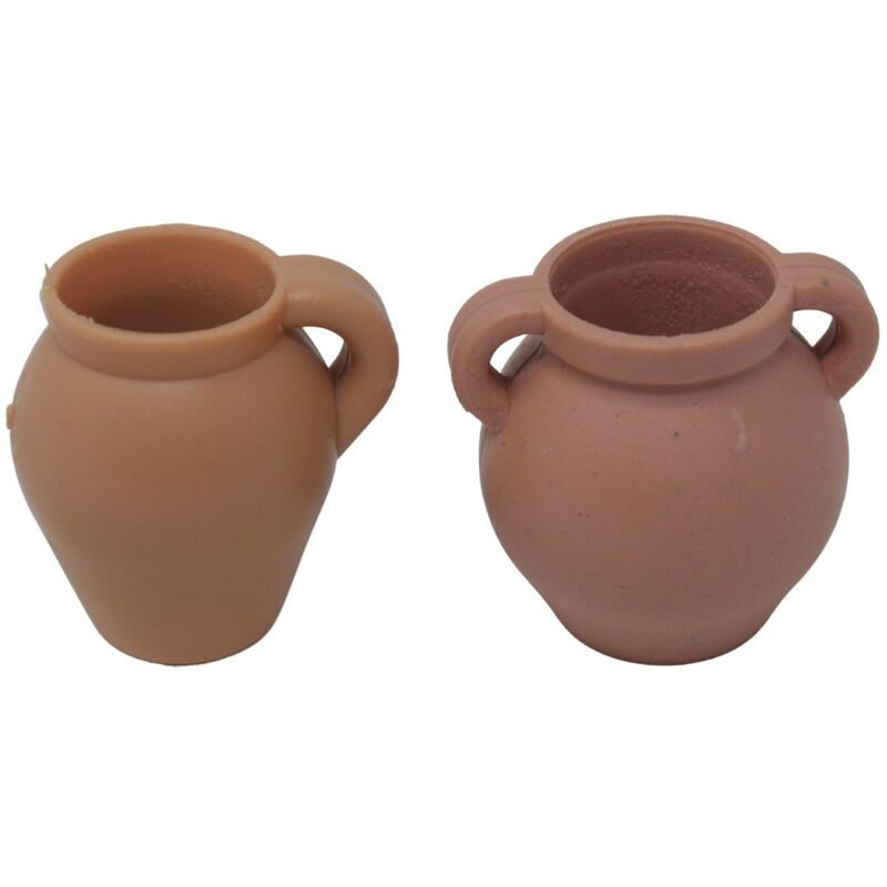 foto del prodotto anfore in plastica color terracotta per presepe 86101