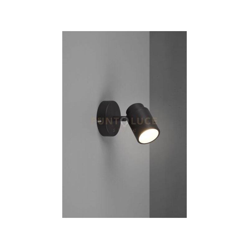 foto del prodotto angelo h2o spot singolo orientabile nero ip44 h.15,5cm 1 luce attacco gu10