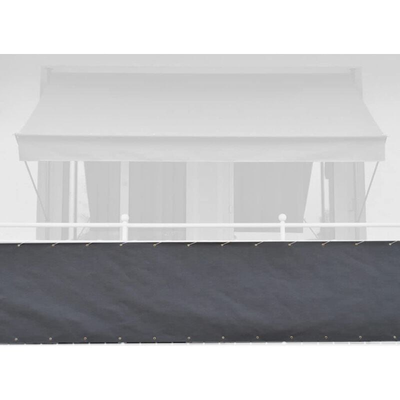 foto del prodotto angerer paravista per balcone design style antracite, 75 cm, lunghezza 8 metro