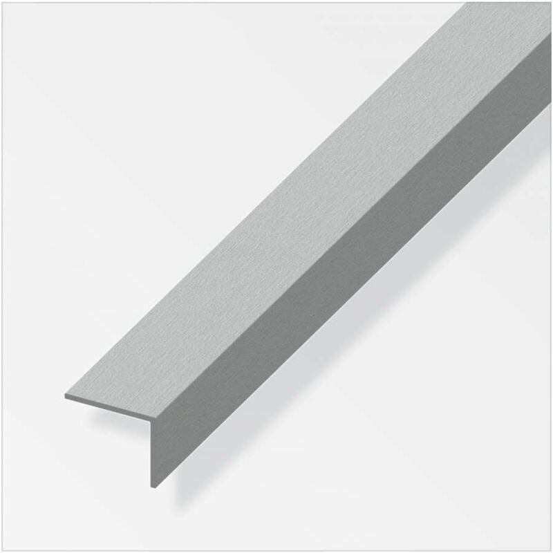 foto del prodotto angolare alluminio 20x10 inox spazzolato 1metro
