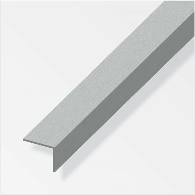 foto del prodotto angolare alluminio 25x20 inox spazzolato 1metro