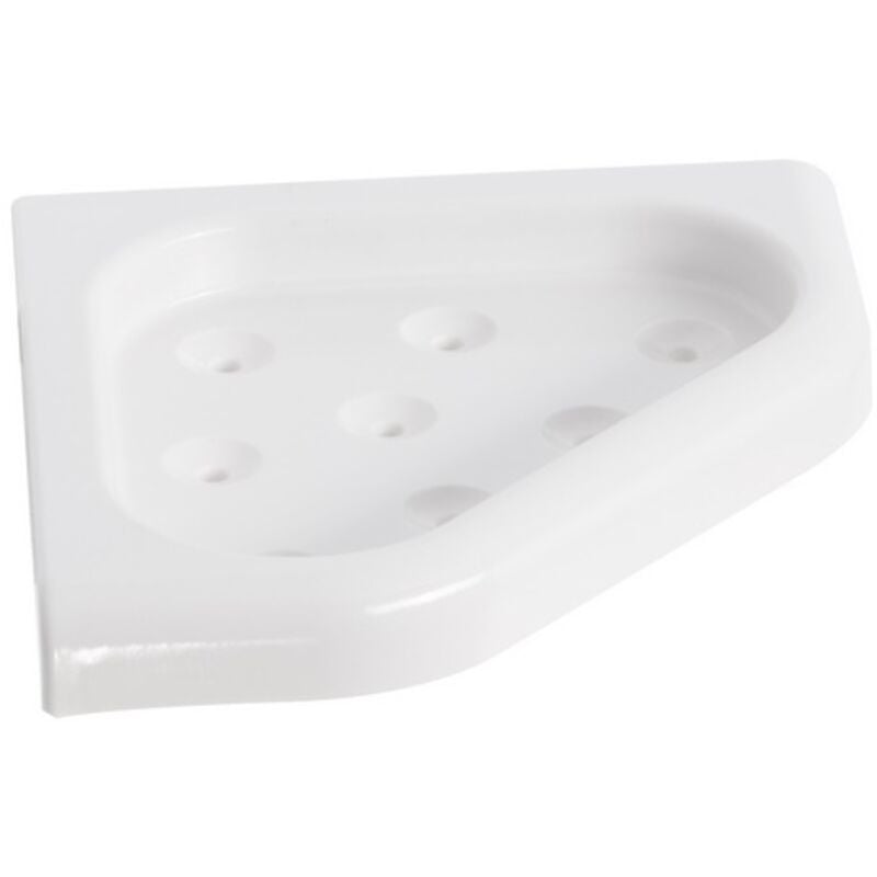 foto del prodotto angolare doccia da parete bianco in termoindurente e abs mod. linea metaform