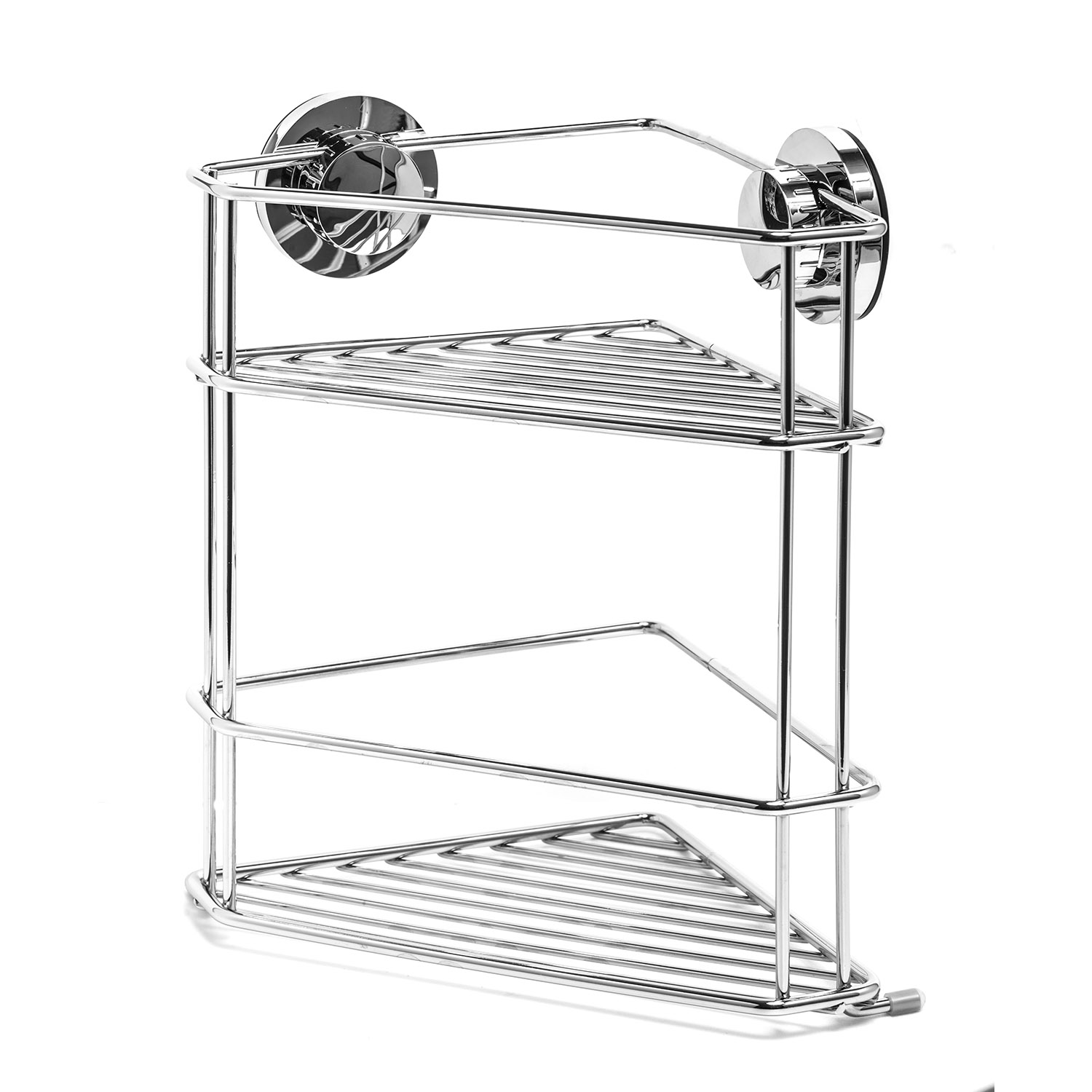 foto del prodotto angolare doccia doppio a filo cromo in acciaio cromato e abs mod. new chrome 2.0