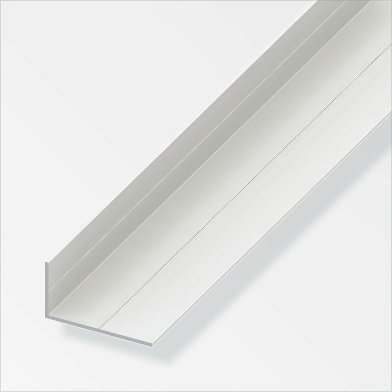 foto del prodotto angolare lati disuguali 35,5x65,6 pvc bianco 1 metro