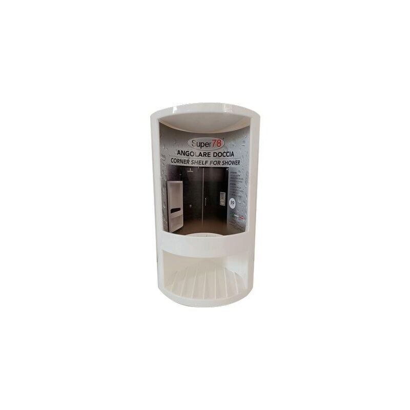 foto del prodotto angolare per doccia cm 14 x 14 x h.32,5 bianco lamapla