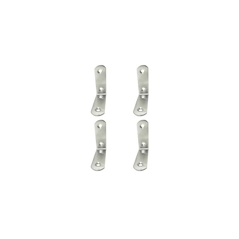 foto del prodotto angolari di rinforzo an24 60x60x19mm in acciaio inox 4 unit , viti incluse 