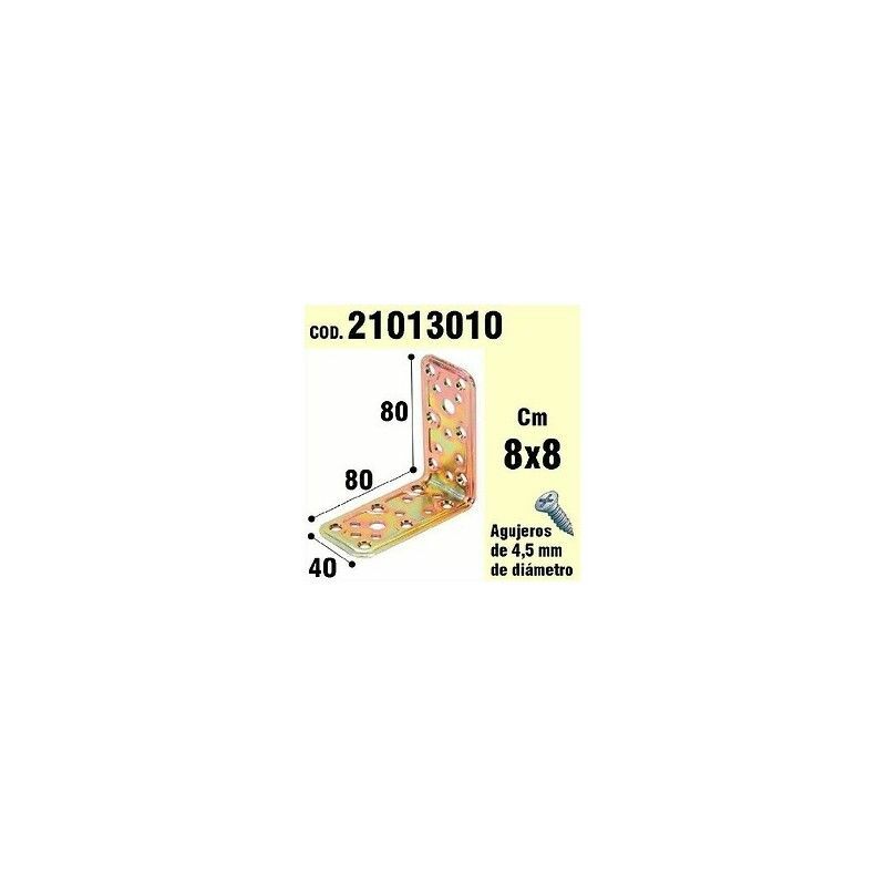 foto del prodotto angolo di supporto in legno 40x80x80 mm.