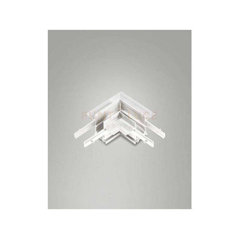 foto del prodotto angolo giunto meccanico per binario track 48v incasso bianco h5,4cm