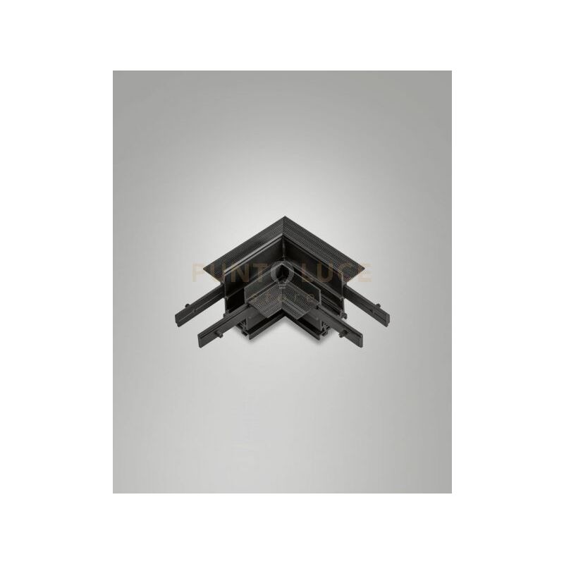 foto del prodotto angolo giunto meccanico per binario track 48v incasso nero h5,4cm