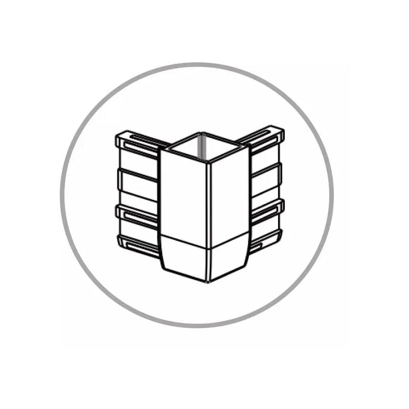 foto del prodotto angolo per box doccia modello galileo cromato a marchio mobo 06 angolo per box doccia modello galileo mobo