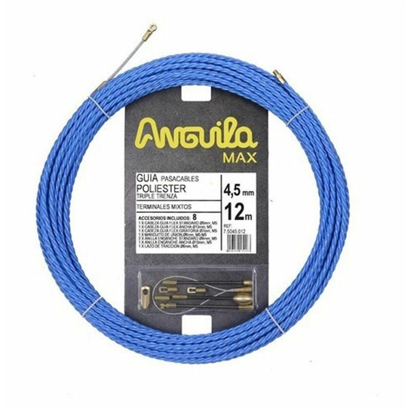 foto del prodotto anguilla 75045012 treccia tripla in poliestere anguila max diametro 4,5mm 12 metri