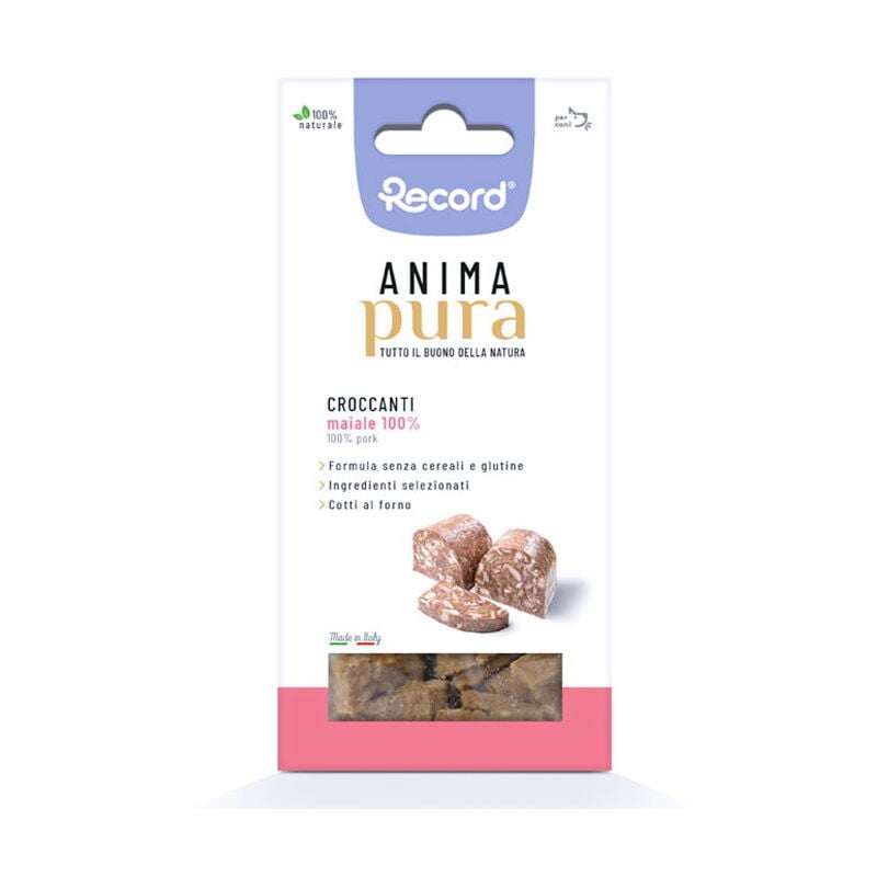 foto del prodotto anima pura croccanti 100 maiale per cani 75 g