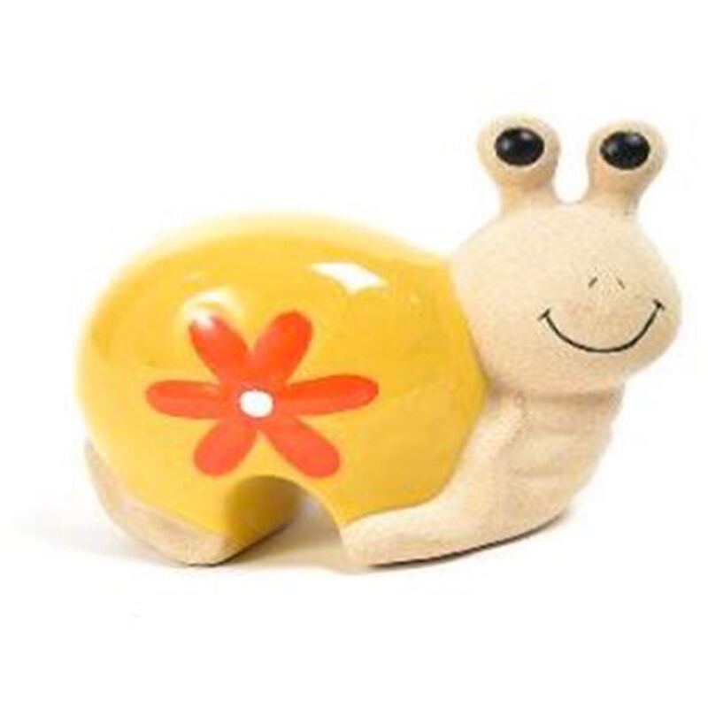 foto del prodotto animaletto decorativo in ceramica da interno per decorazioni vasi lumaca