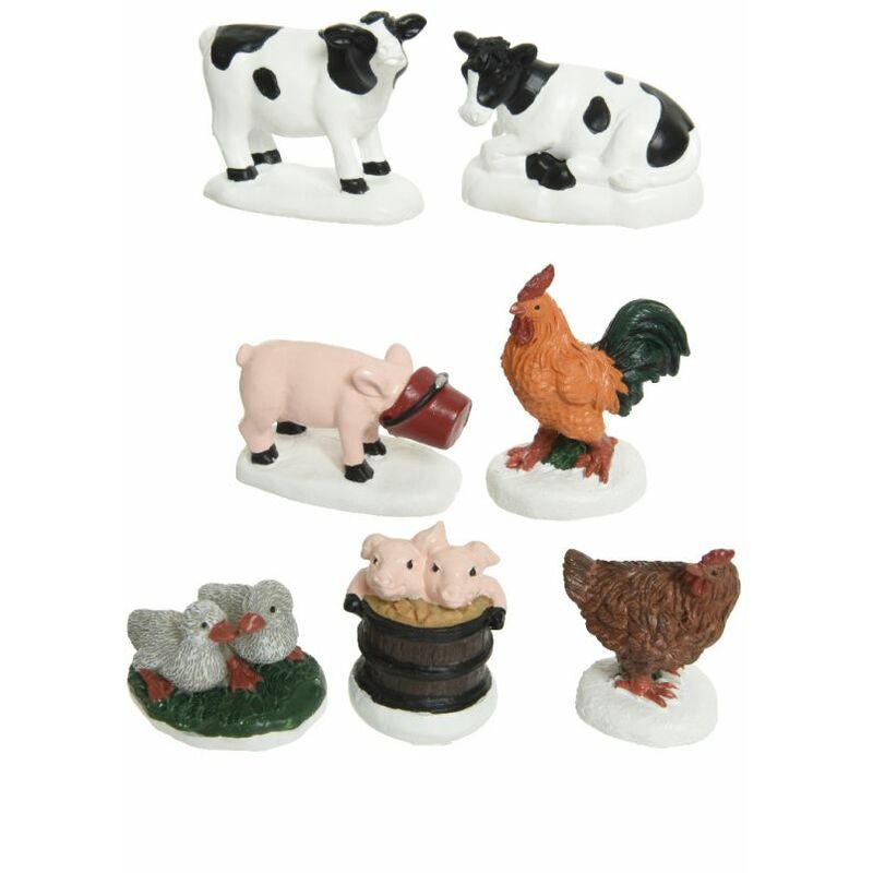 foto del prodotto animali fattoria misti 2,5x4x4,5cm per paesaggi meccanici