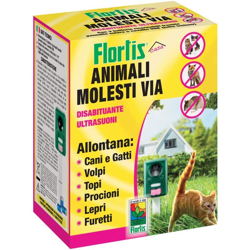 foto del prodotto animali molesti via ultrasuoni disabituante flortis