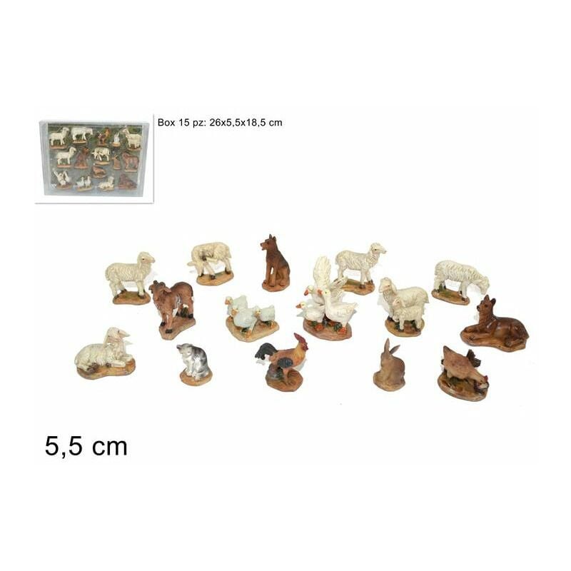 foto del prodotto animali presepe piccoli 15 pz in box