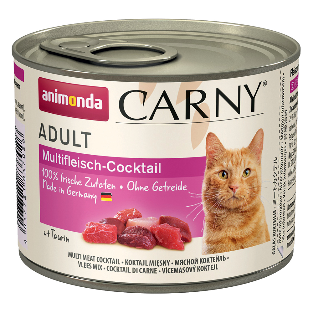 foto del prodotto animonda carny adult 6 x 200 g umido gatto cocktail multicarne