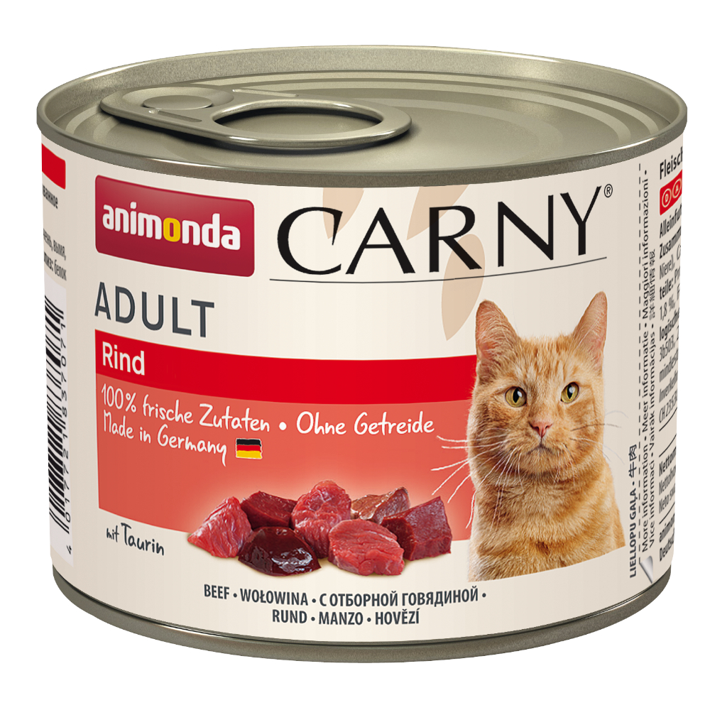 foto del prodotto animonda carny adult 6 x 200 g umido gatto manzo