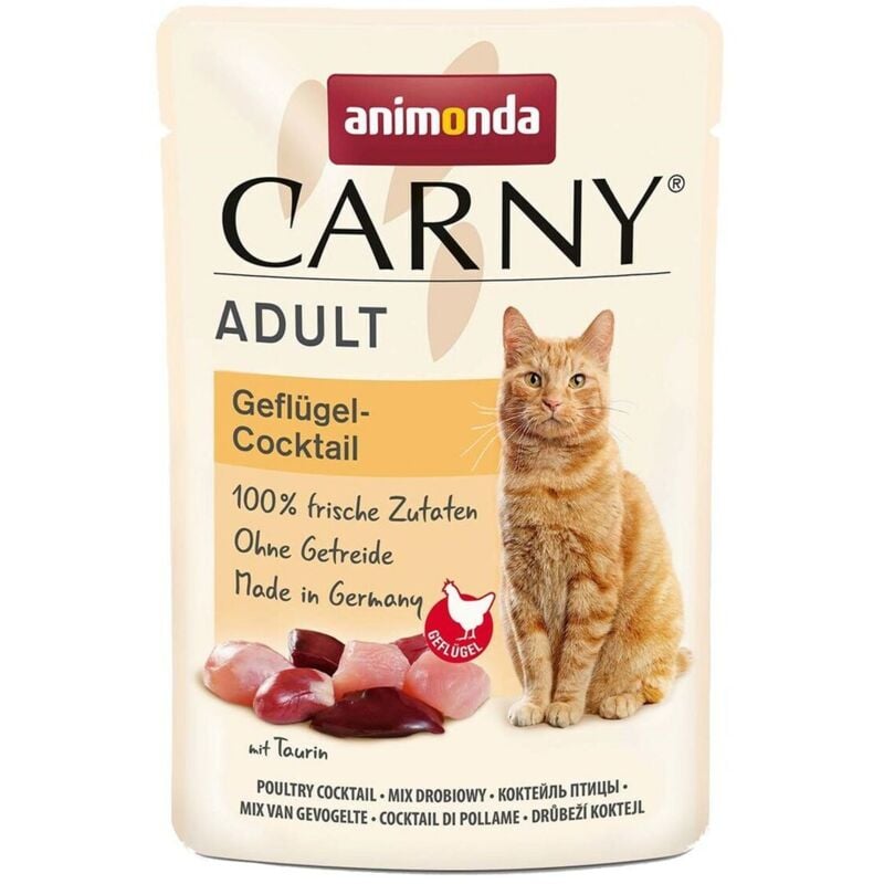 foto del prodotto animonda carny adult buste 12 x 85 g umido per gatto cocktail di pollame