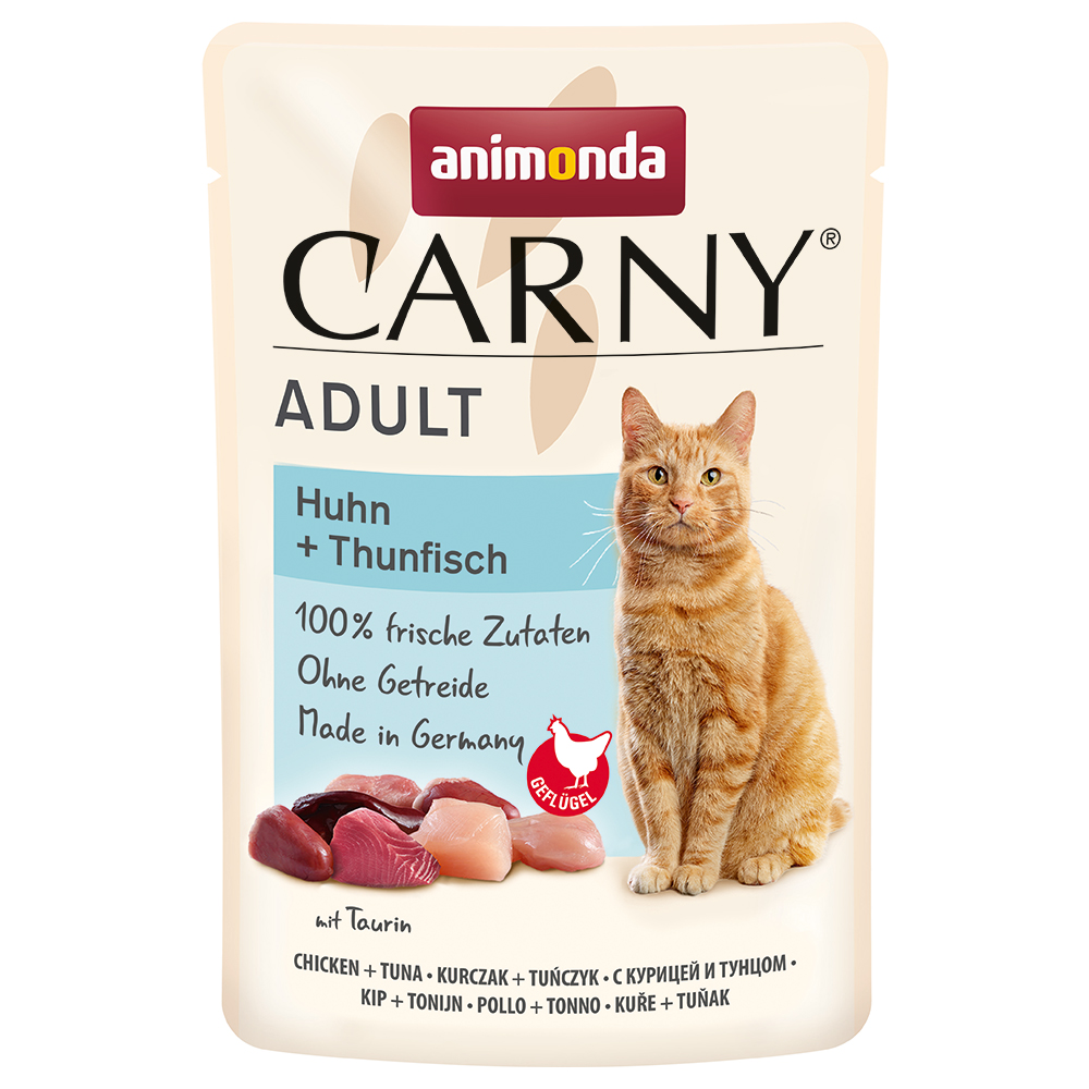 foto del prodotto animonda carny adult buste 12 x 85 g umido per gatto pollo tonno