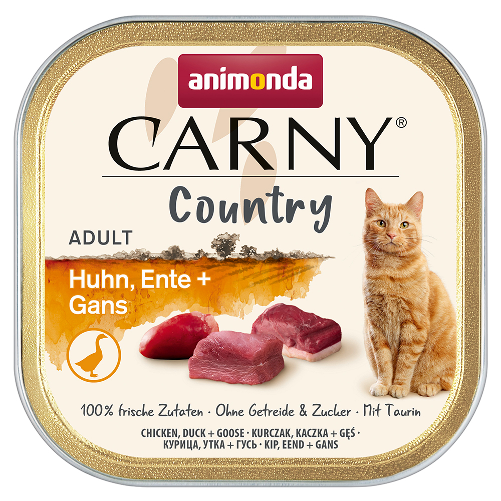 foto del prodotto animonda carny country adult 32 x 100 g umido per gatto pollo, anatra oca