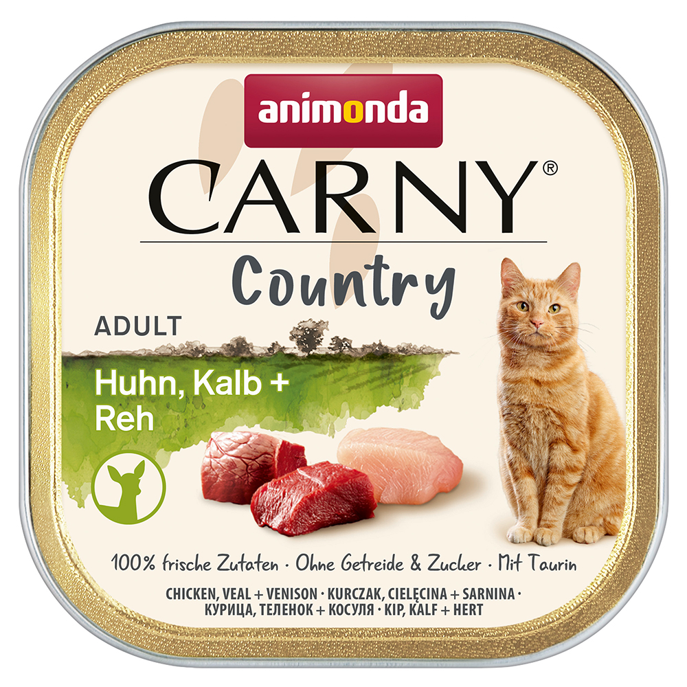 foto del prodotto animonda carny country adult 32 x 100 g umido per gatto pollo, vitello capriolo