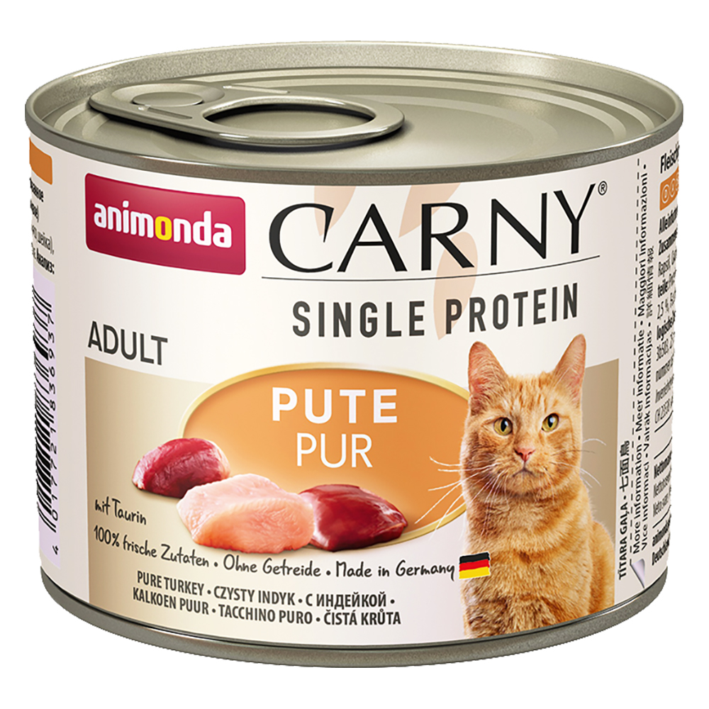 foto del prodotto animonda carny single protein adult 6 x 200 g tacchino puro