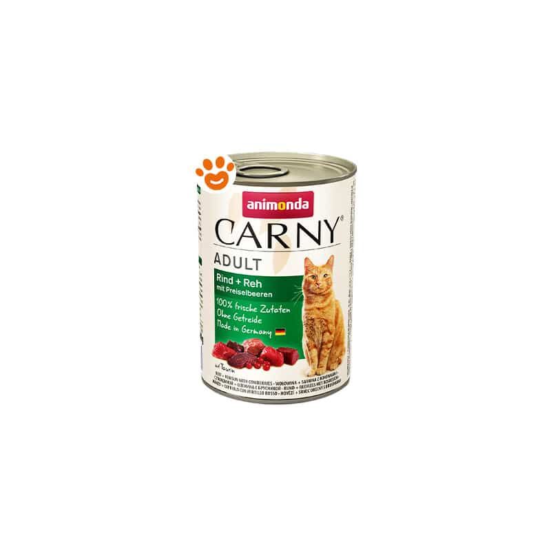 foto del prodotto animonda cat adult manzo e capriolo con mirtilli cat adult manzo e capriolo con mirtilli lattina da 400 gr