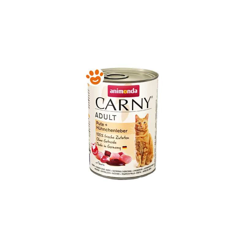 foto del prodotto animonda - cat carny adult tacchino e fegato di pollo cat carny adult tacchino e fegato di pollo - lattina da 400 gr