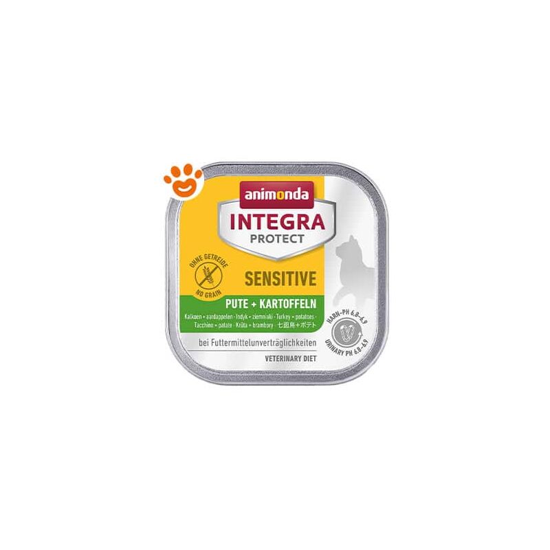foto del prodotto animonda cat integra sensitive tacchino e patate gluten free cat integra sensitive tacchino e patate gluten free lattina da 100 gr