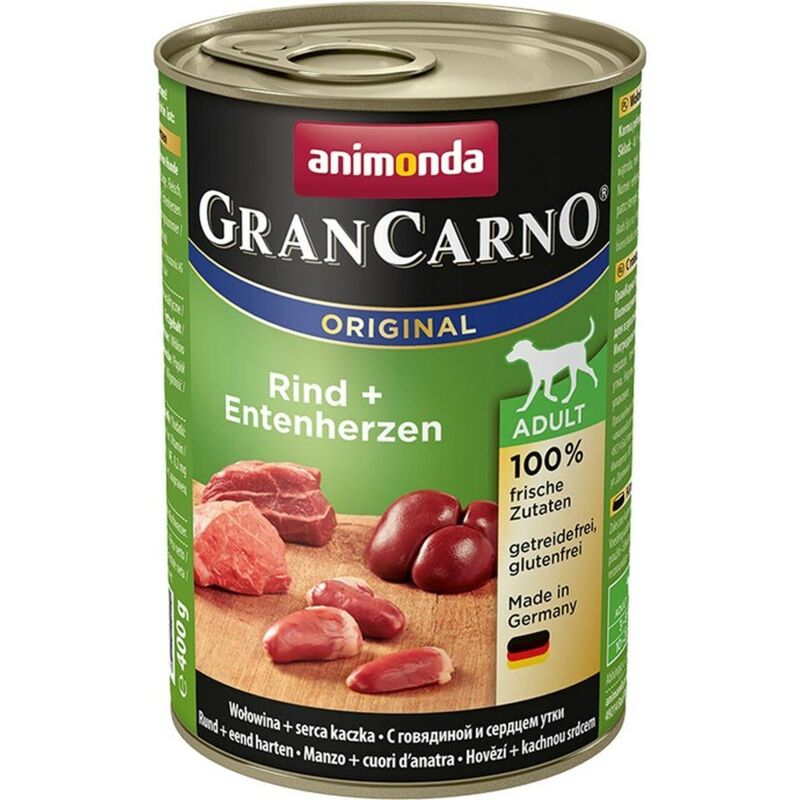foto del prodotto animonda cibo umido grancarno original carne di vitello anatra 400 g