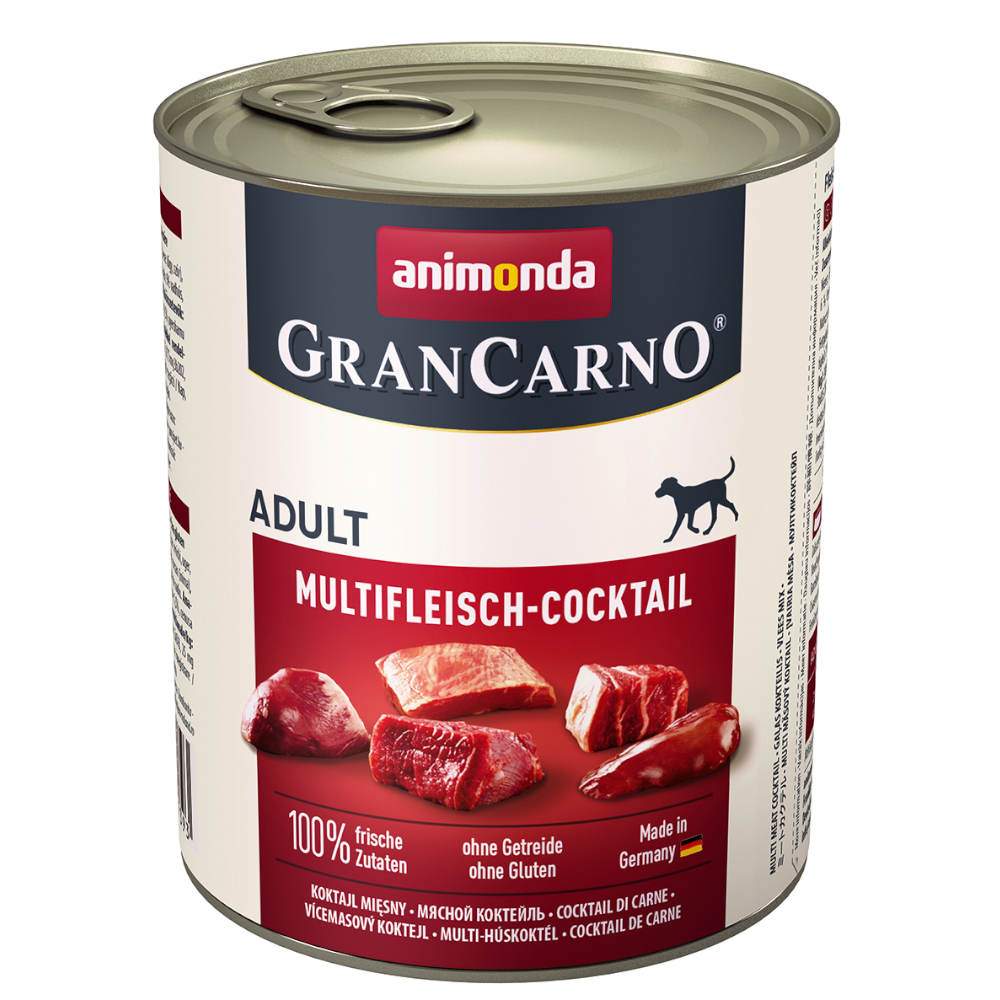 foto del prodotto animonda grancarno original adult 6 x 800 g umido cane cocktail multicarne