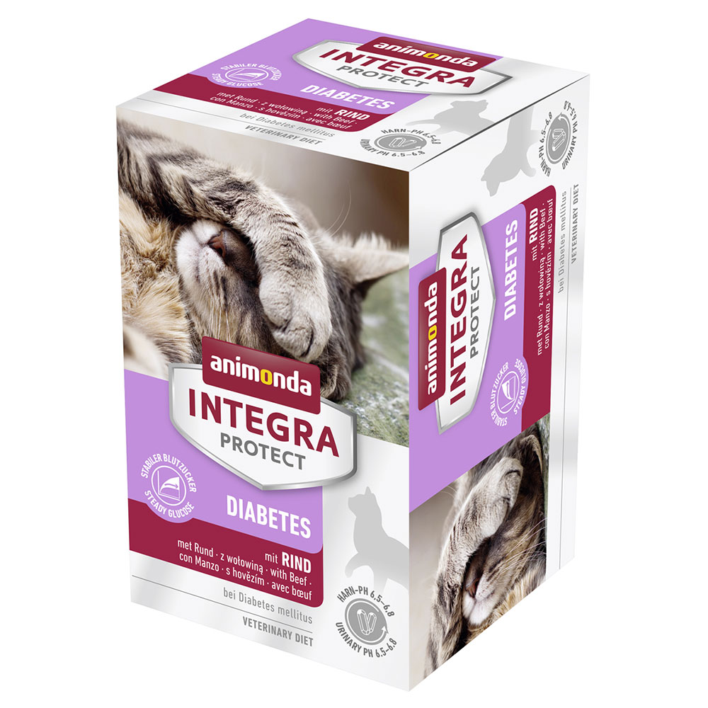 foto del prodotto animonda integra protect adult diabetes vaschetta umido per gatto 6 x 100 g manzo