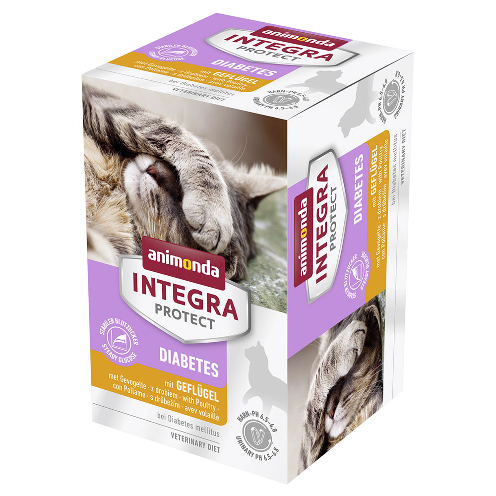 foto del prodotto animonda integra protect adult diabetes vaschetta umido per gatto 6 x 100 g pollame