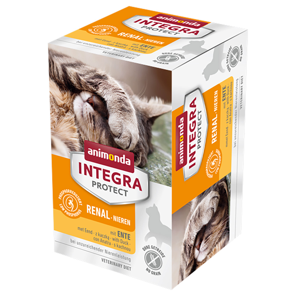 foto del prodotto animonda integra protect adult renal vaschetta umido per gatto 6 x 100 g anatra novit 