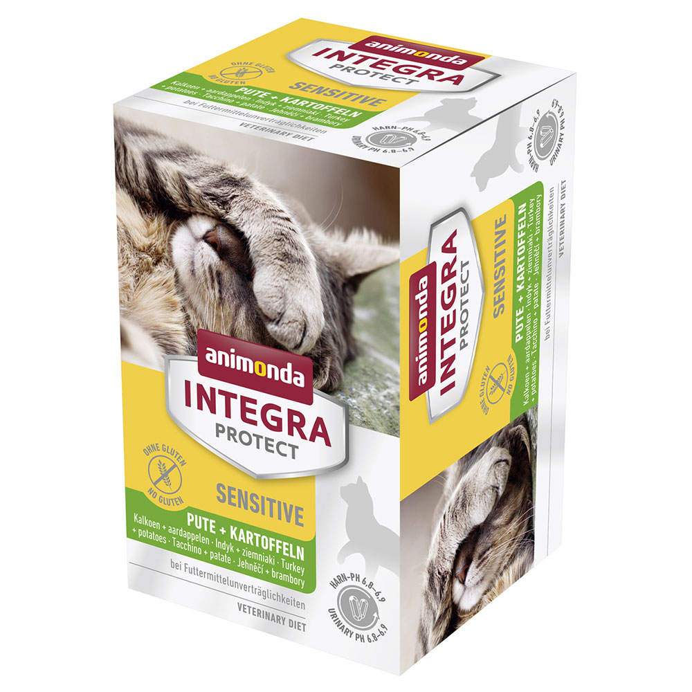 foto del prodotto animonda integra protect adult sensitive vaschetta umido per gatto 6 x 100 g tacchino patate