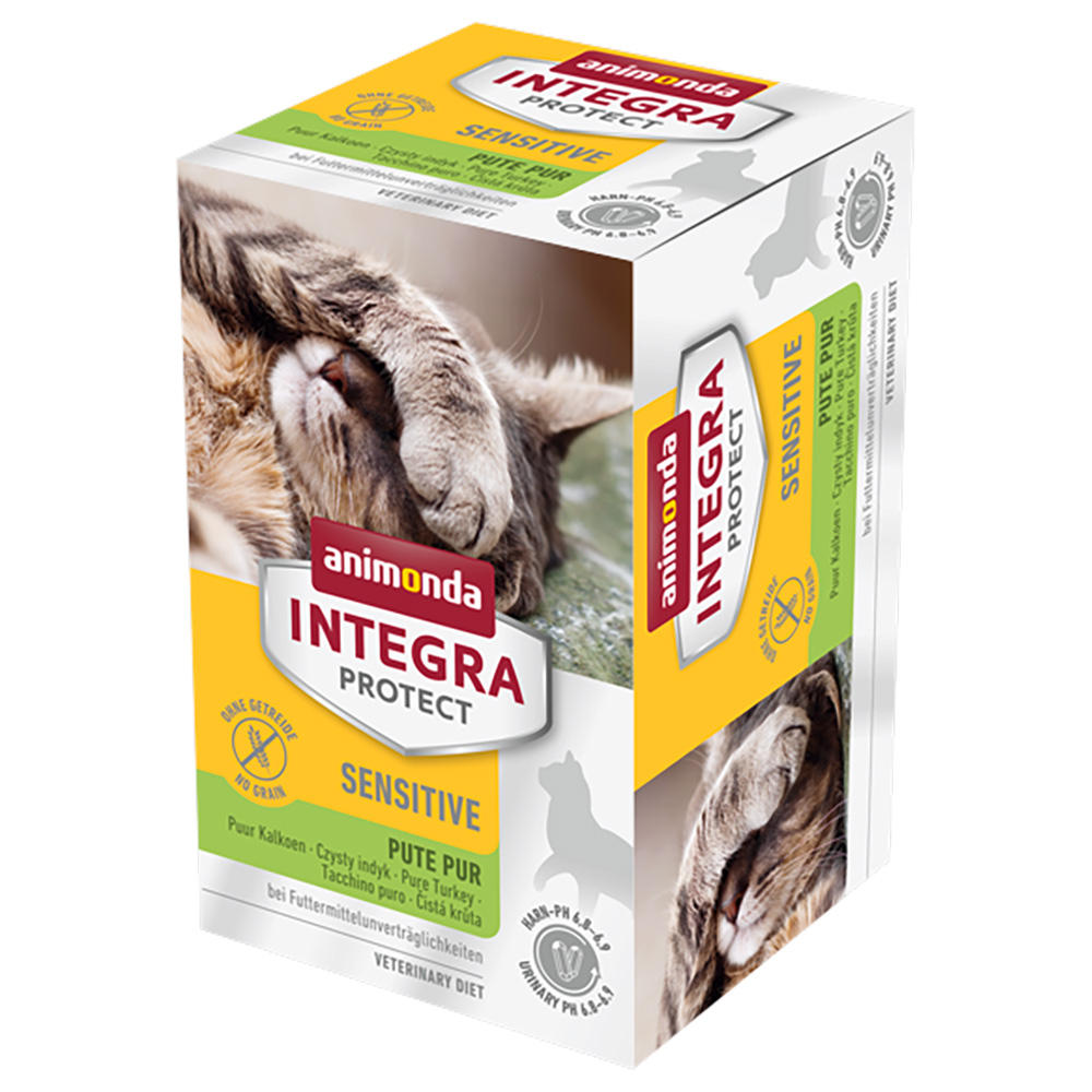 foto del prodotto animonda integra protect adult sensitive vaschetta umido per gatto 6 x 100 g tacchino puro