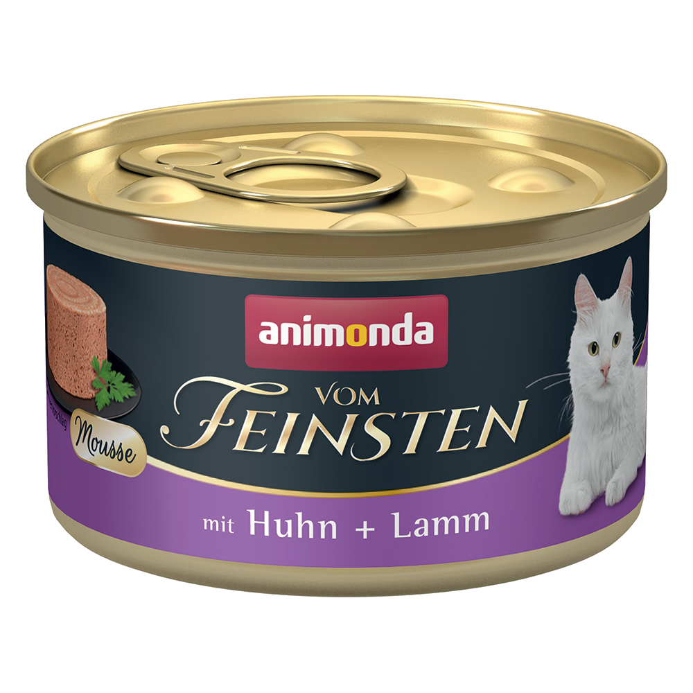 foto del prodotto animonda vom feinsten adult 12 x 85 g alimento umido per gatti pollo agnello
