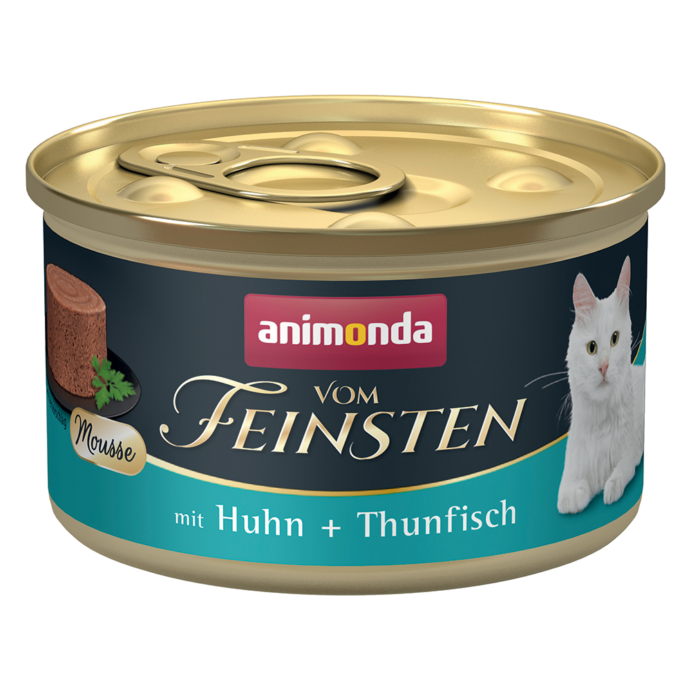 foto del prodotto animonda vom feinsten adult 12 x 85 g alimento umido per gatti pollo tonno
