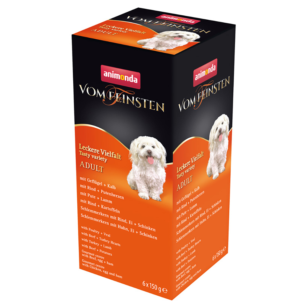 foto del prodotto animonda vom feinsten adult pacco misto 6 x 150 g deliziosa variet 6 varianti 