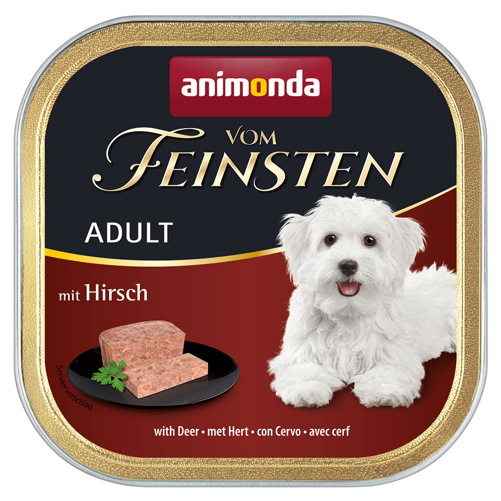 foto del prodotto animonda vom feinsten adult senza cereali 6 x 150 g alimento umido per cane cervo