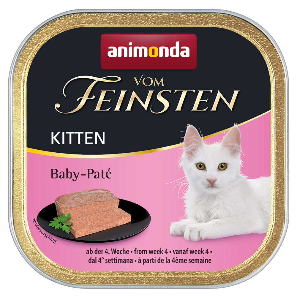 foto del prodotto animonda vom feinsten baby pat 6 x 100 g umido per gattini 6 x 100 g